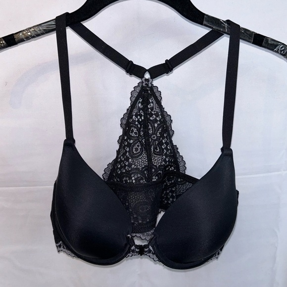 Maidenform Bra Lace Racerback Full Coverage Lightly Padded Underwire T-Shirt Bra - Picture 3 of 13